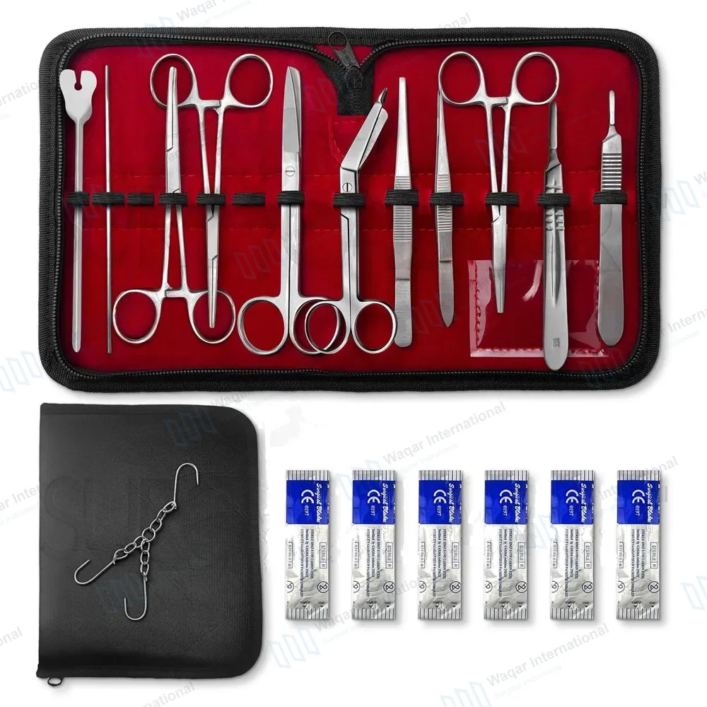 18 Pcs Minor Surgery Set with Carrying Case