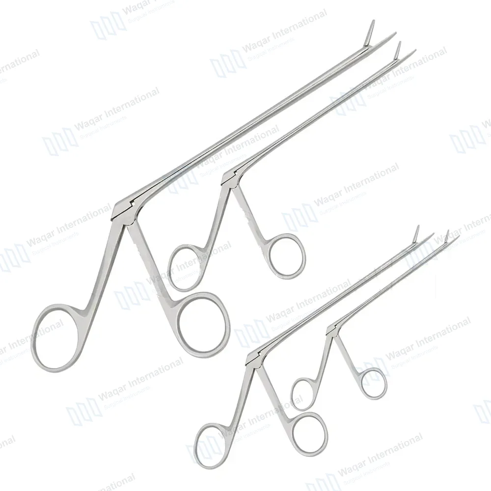 4 Hartmann Crocodile Alligator Ear Forceps 3.5” 5.5” 6.5” 8” Set