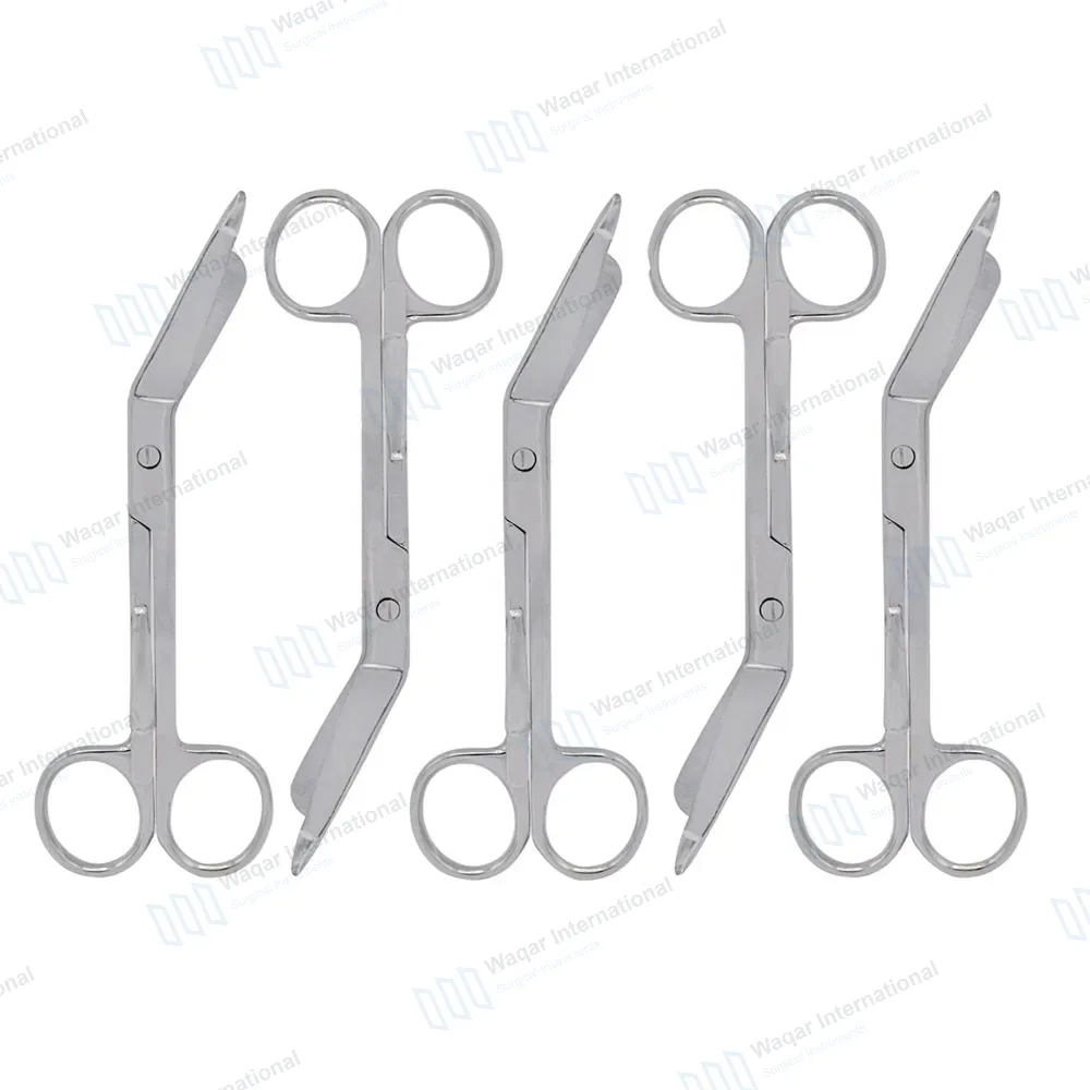 5 Pcs Lister Bandage Scissors 5.5″ with Pocket Clip