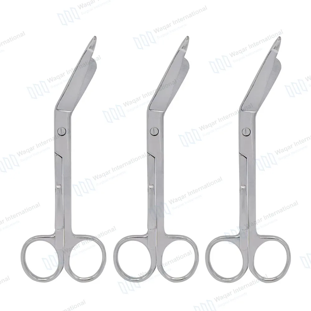 3 Pcs Lister Bandage Scissors 5.5″ with Pocket Clip