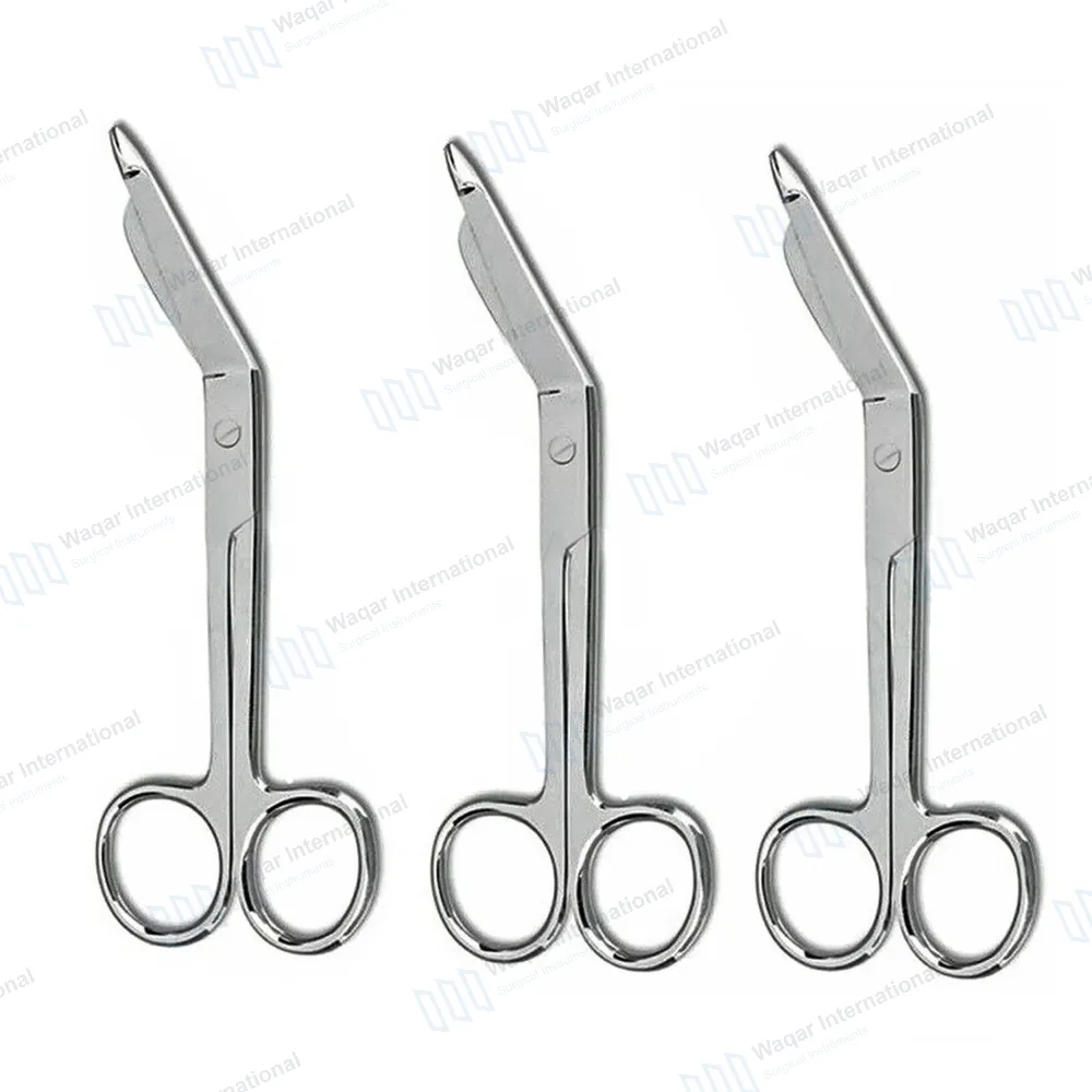 3 Pcs Lister Bandage Scissors Set 7.25″ (18.4cm) EMT First Aid Surgical