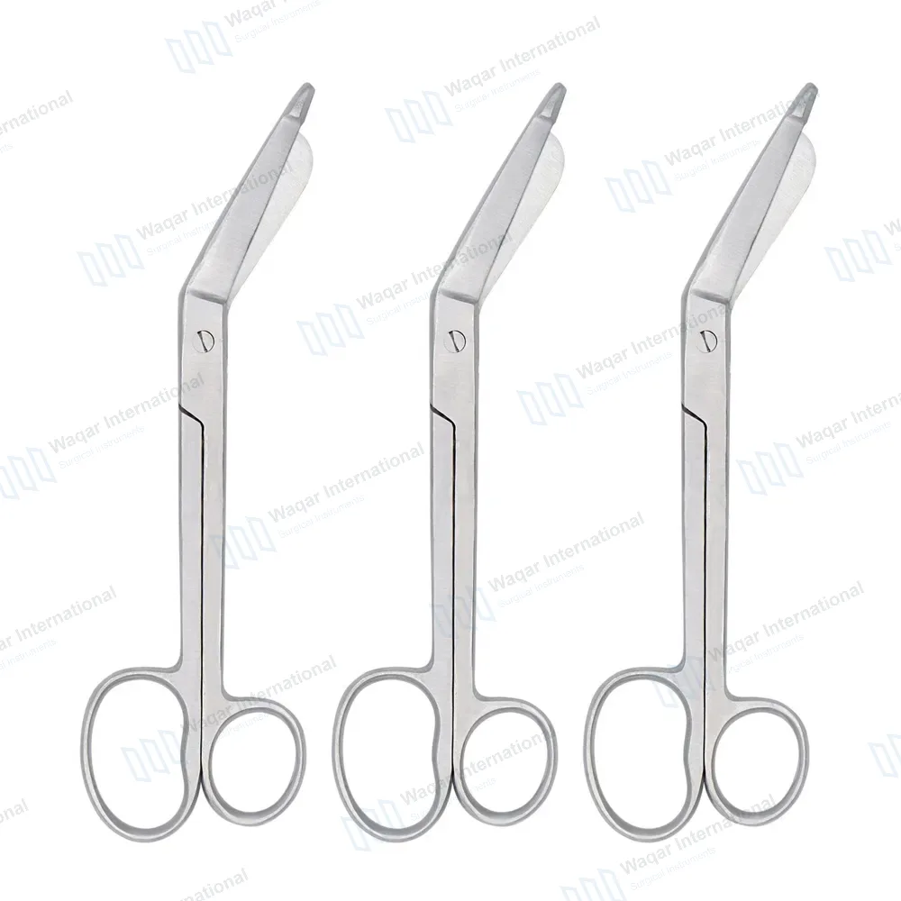 3 Lister Bandage Scissors 7.25″ with One Large Ring