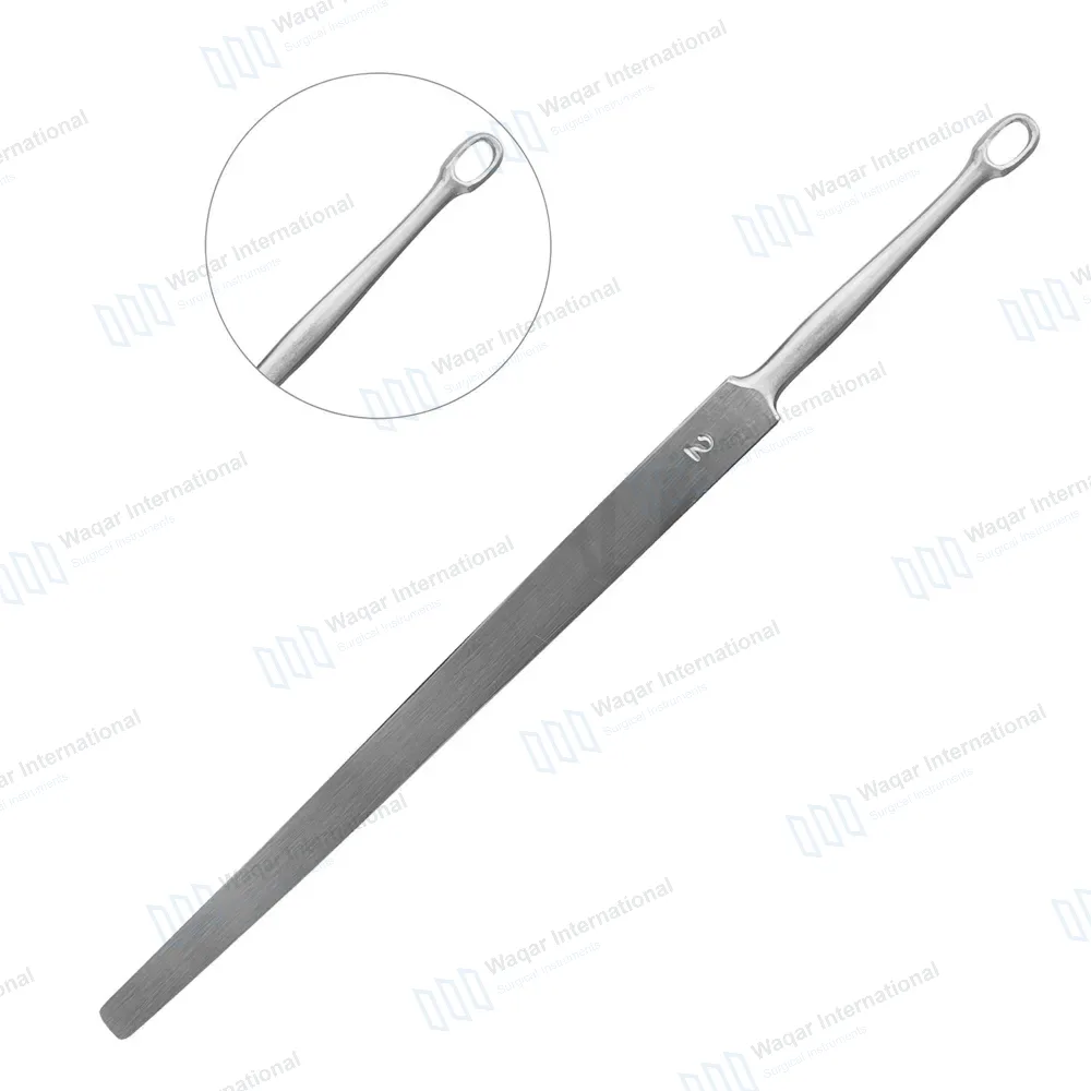 Fox Dermal Curette 2mm Round Tip – 5.5″ (14cm) Straight
