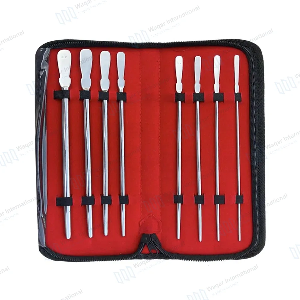 8 Pcs Dittel Urethral Sounds Set 11.5″ Single Ended Urology Instruments