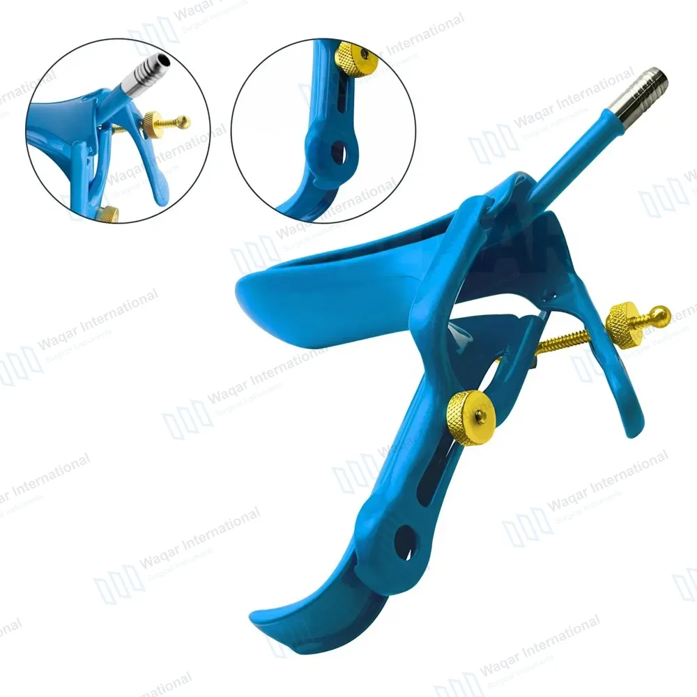 Graves LLETZ LEEP Blue Coated Vaginal Speculum Medium