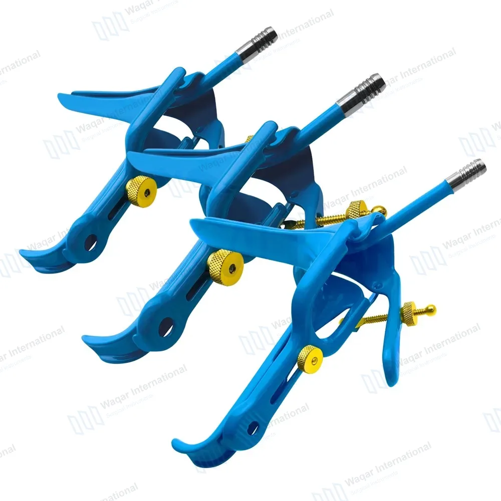3 Blue Pederson Vaginal Speculum Small, Medium Large