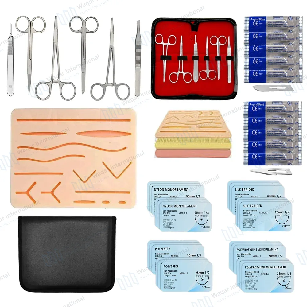 41 Pcs Suture Practice Kit with Pad for Medical Veterinary Students