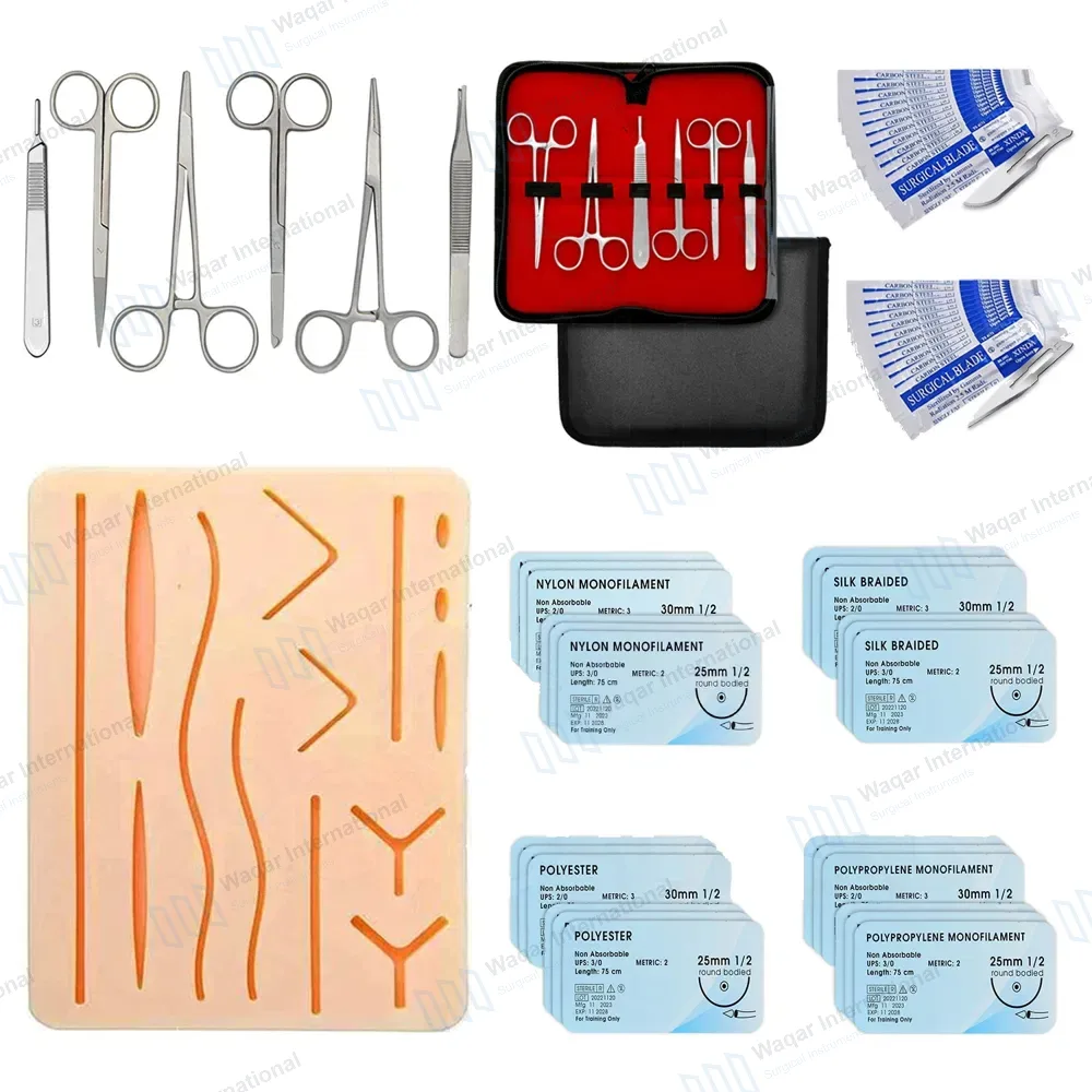 52 Pcs Suture Practice Kit with Pad for Medical Students
