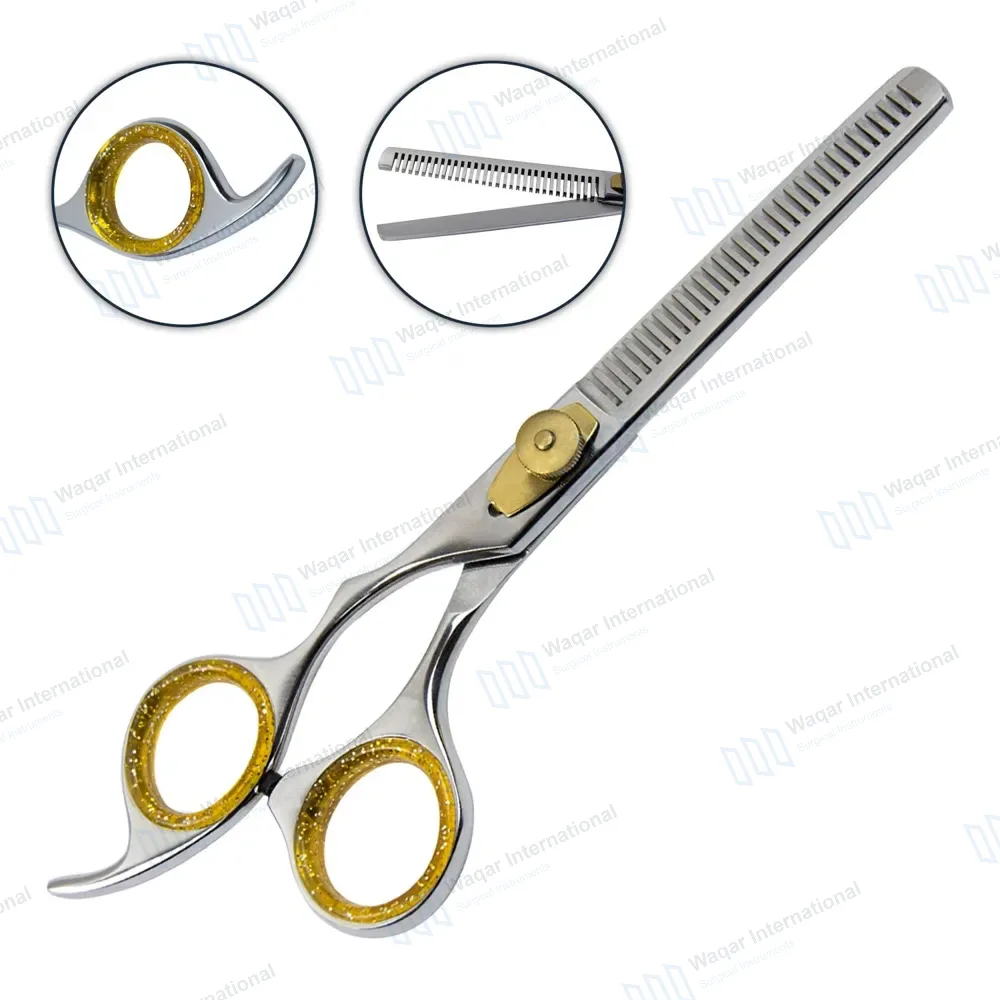 Professional Hair Thinning Scissors 6.5″ Gold + Sliver