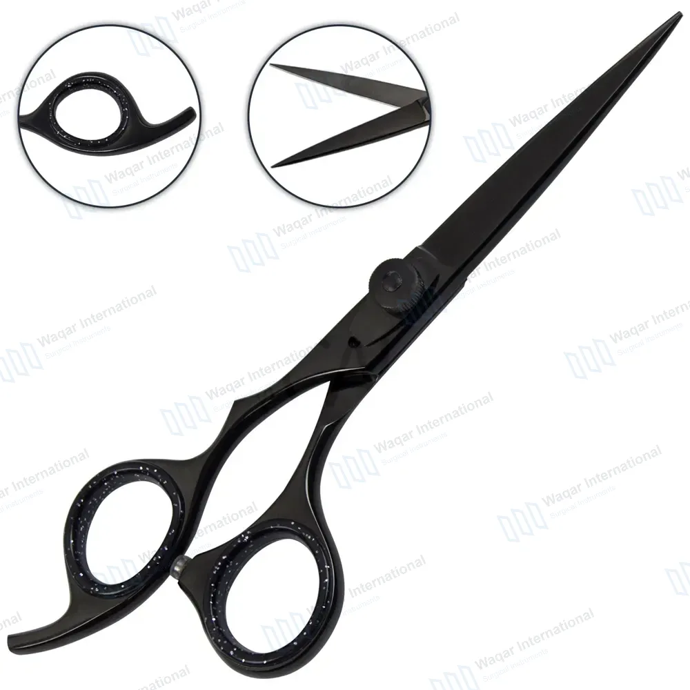 Professional Razor Edge Hair Scissors 6.5″ Black