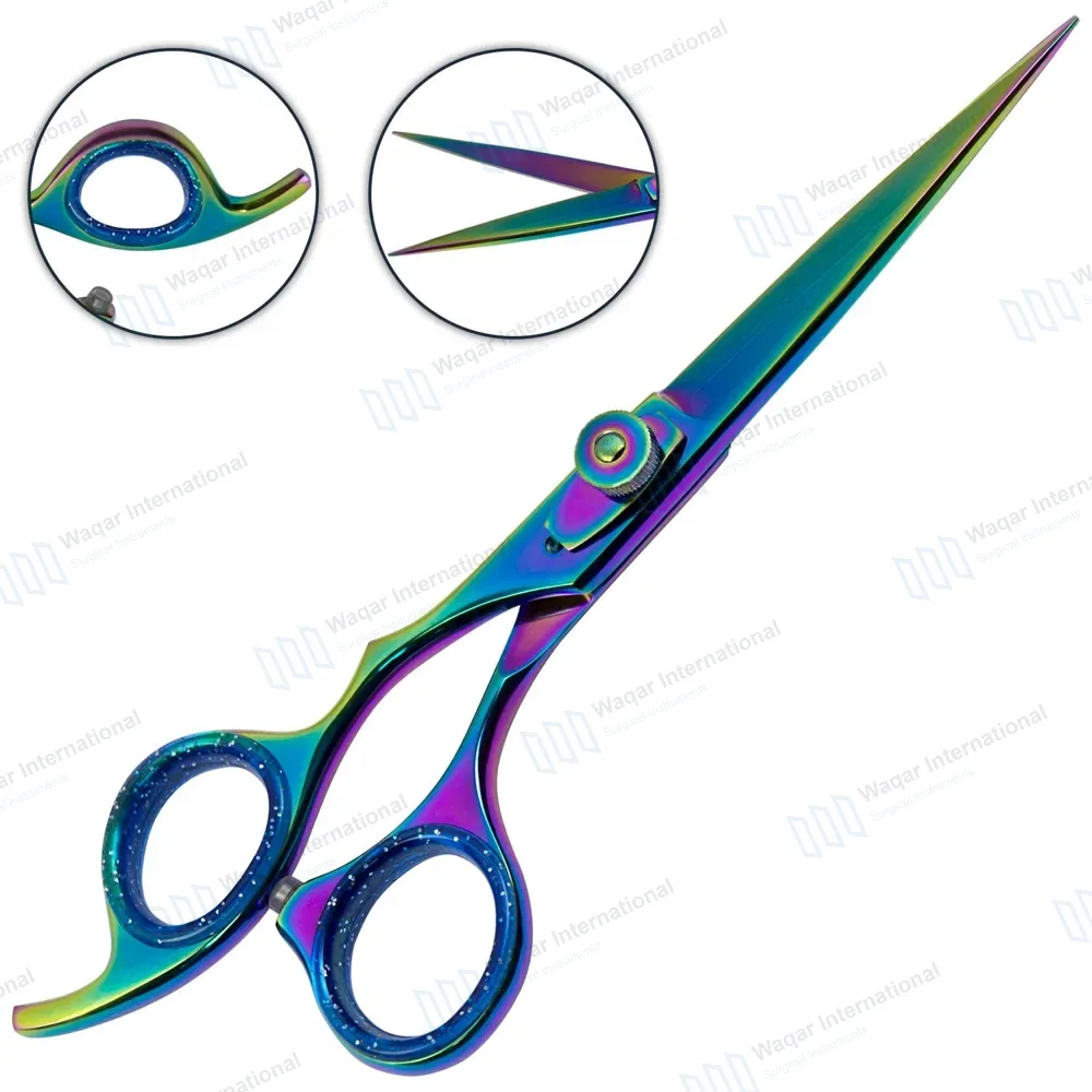 Multicolor Razor Edge Professional Barber Hair Scissors 6.5″