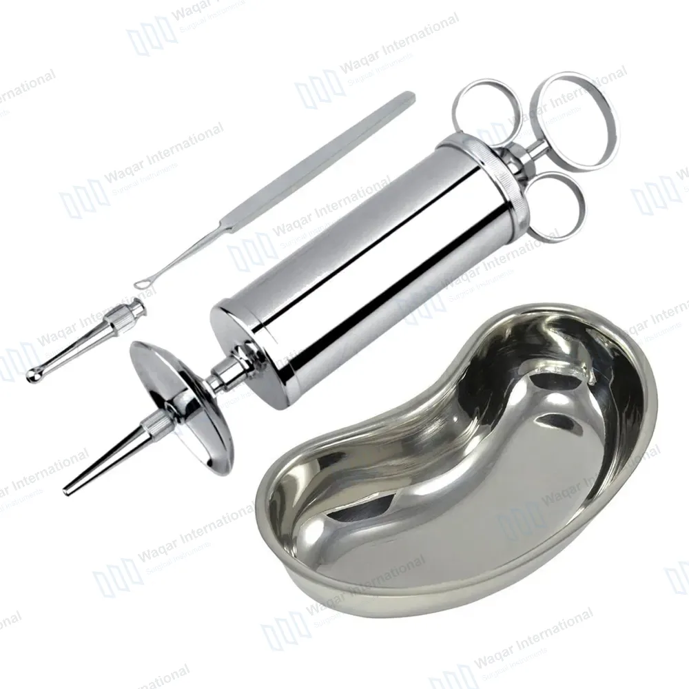 3 Pcs Ear Wax Cleaning Kit Ear Syringe 2 oz & Kidney Bowl 6″