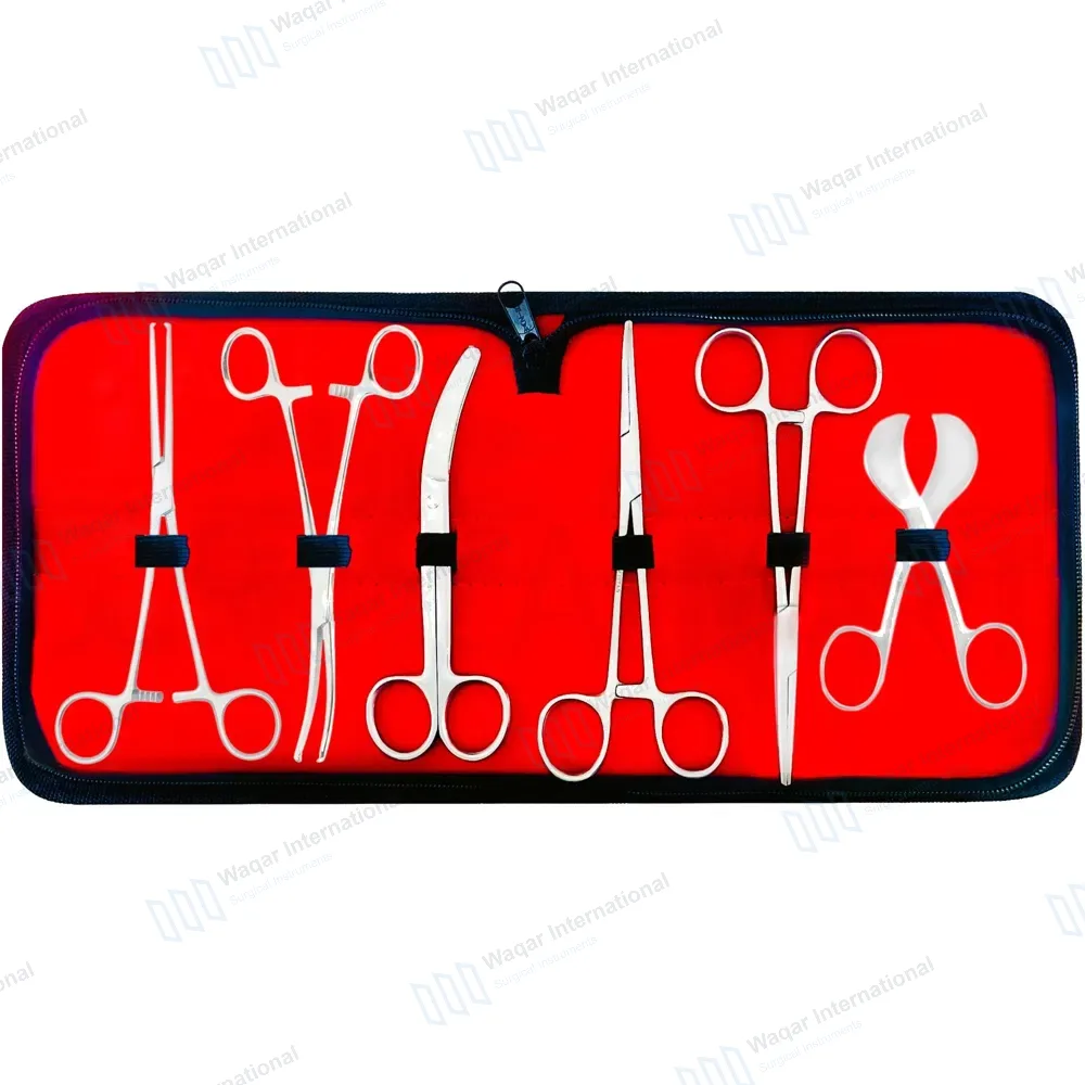 7 Pcs Veterinarian Umbilical Cord Scissor Kit
