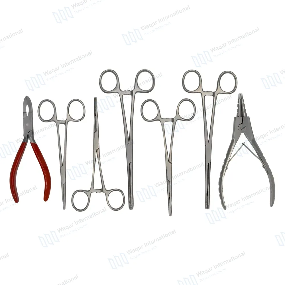 7 Pcs Body Piercing Instruments Tools Kit