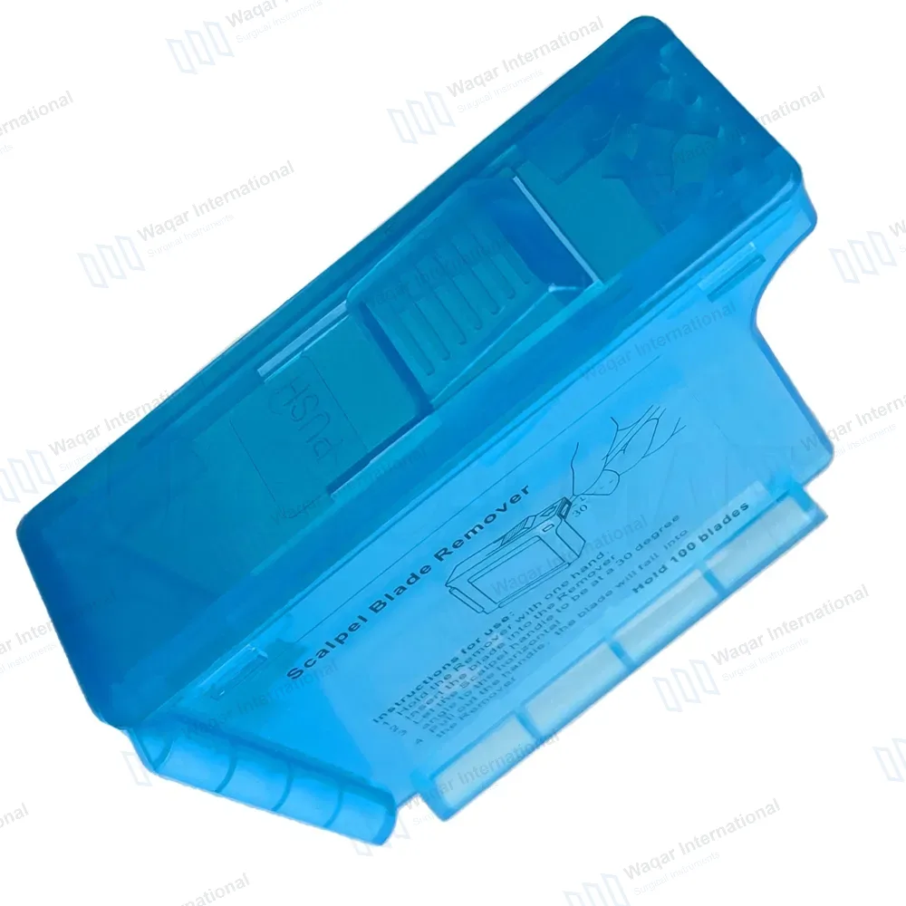 No-Touch Scalpel Blade Remover Box Holds Up to 100 Blades