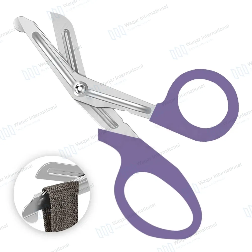 Light Purple EMT Utility 7.25″ Paramedic Bandage Shears Scissors