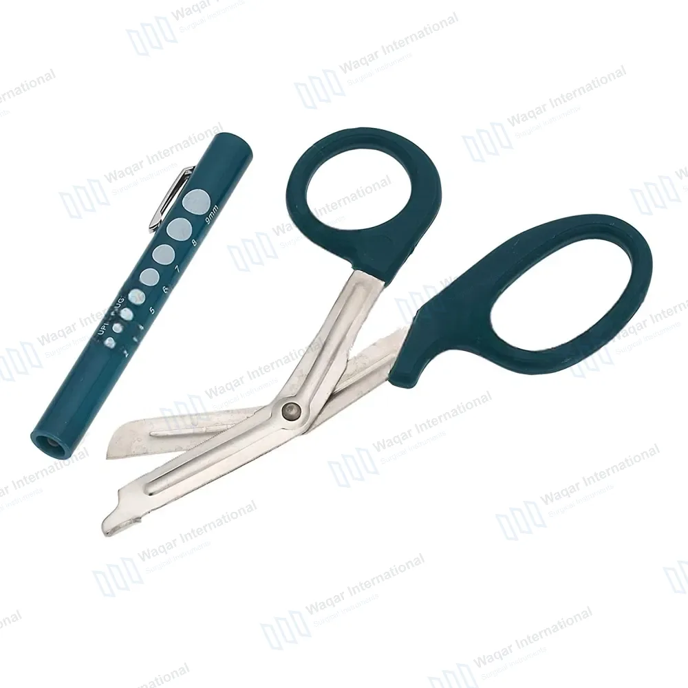 2 Pcs Tale EMT First Responder Scissor 7.5″ & Penlight Set
