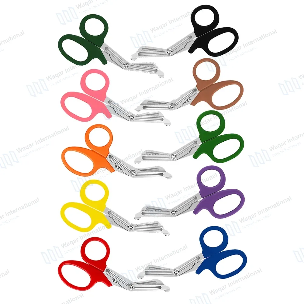 10 Pcs EMT Trauma Scissors 7.25″ Set