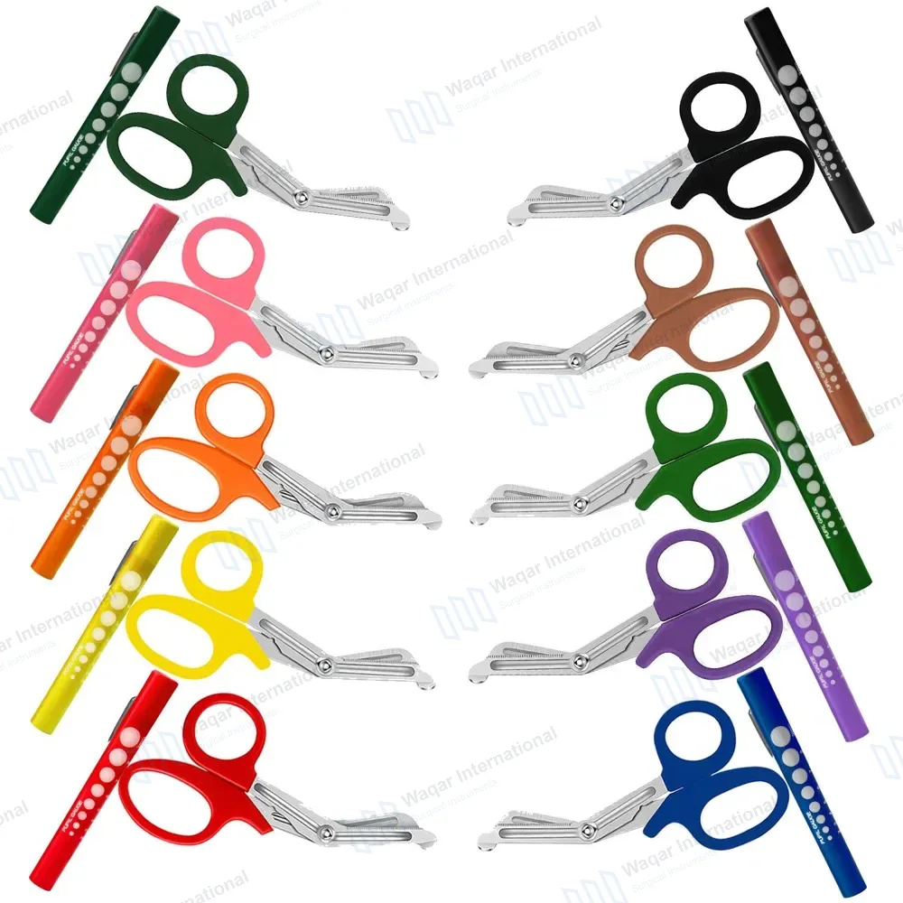 20 Pcs EMT Scissors 7.25″ with Penlights Set