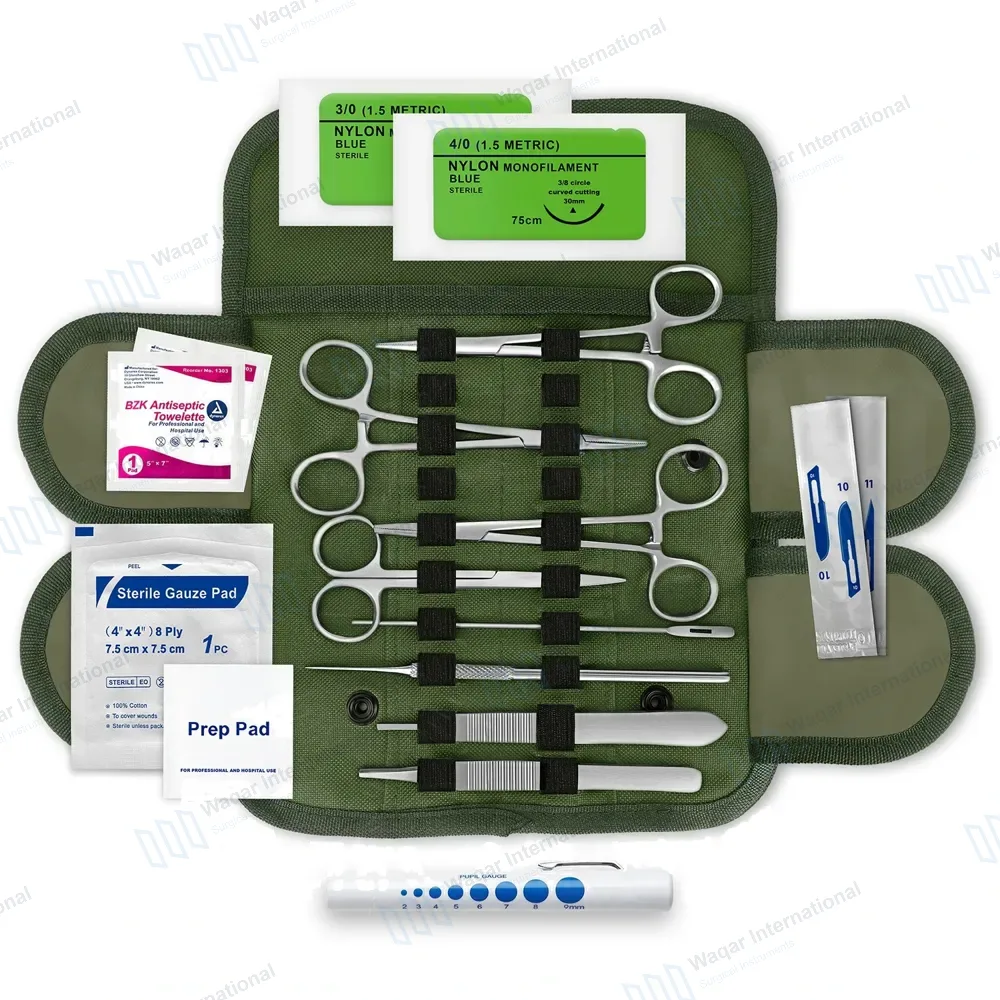 20 Pcs Green US Military Style Surplus Emergency Survival Kit