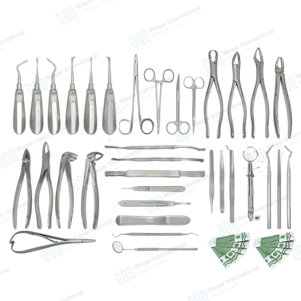 74 Pcs Oral Dental Extraction Surgery Set
