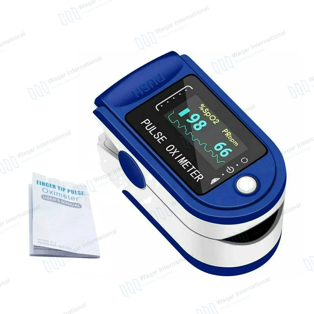 Finger Tip Pulse Oximeter SpO2 Oxygen Saturation Monitor