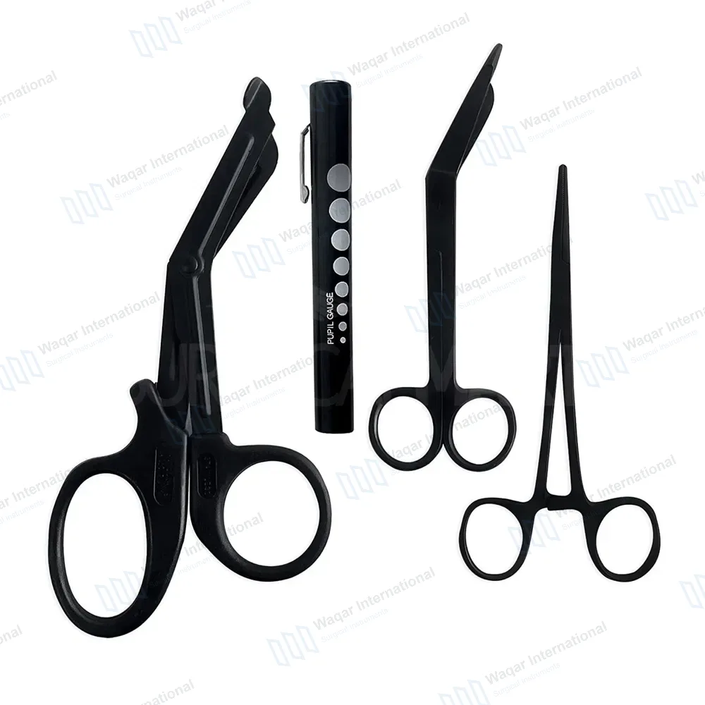 4 Pcs Tactical Black EMT/ Paramedic Tools Kit