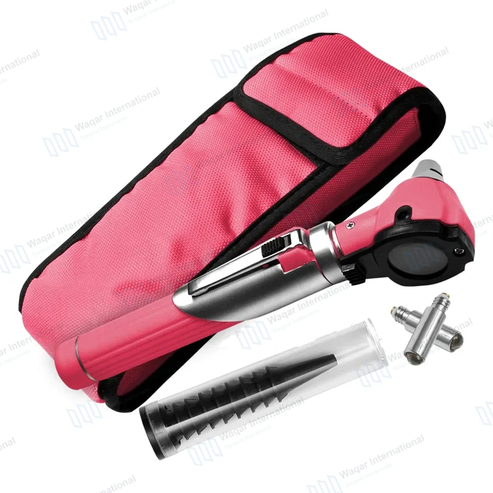 13 Pcs Mini Fiber Optic Otoscope Set – Pink