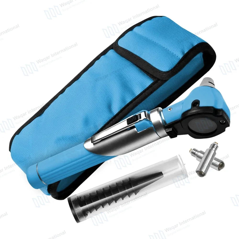 13 Pcs Mini Fiber Optic Otoscope Set – Sky Blue