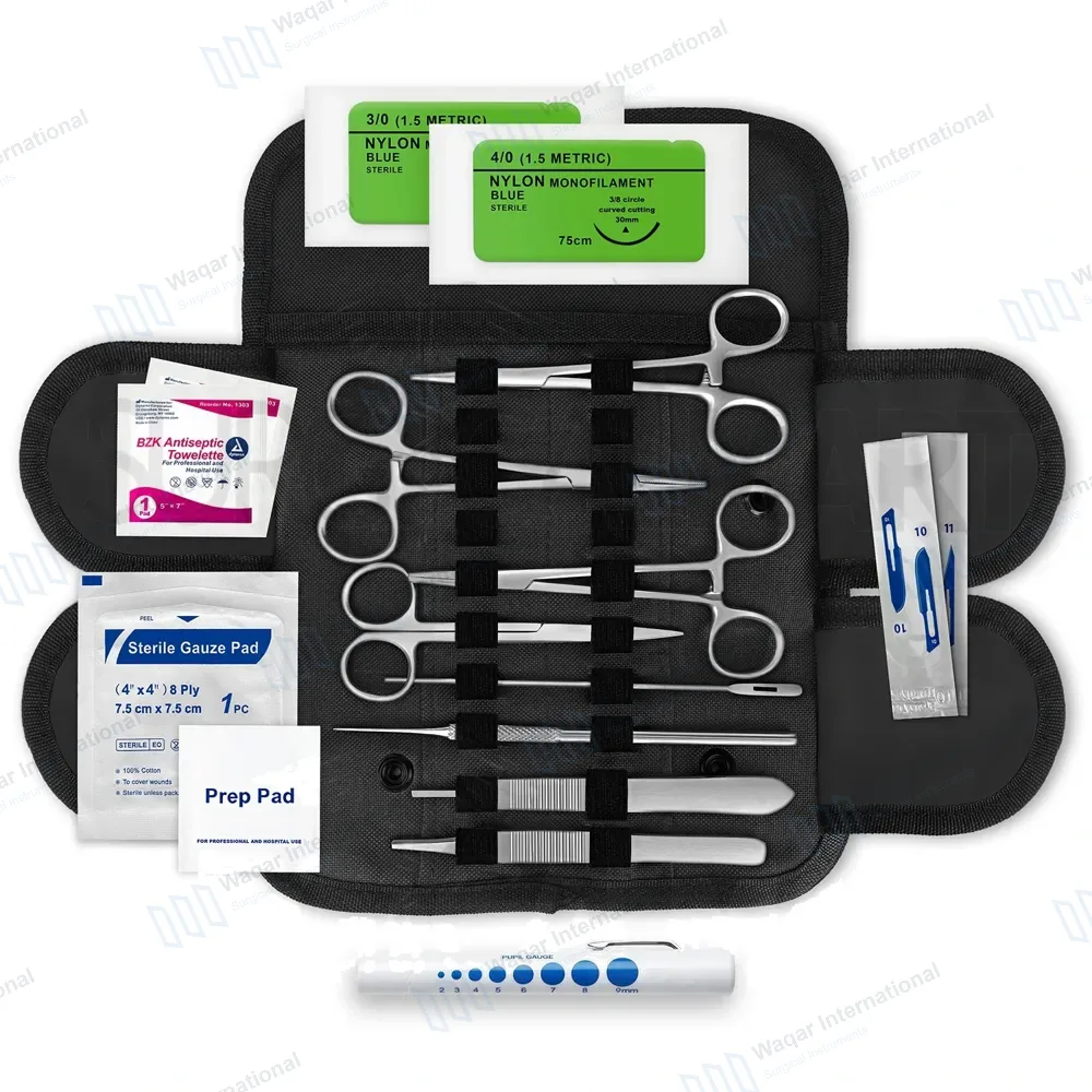 20 Pcs Black US Military Style Surplus Emergency Survival Kit