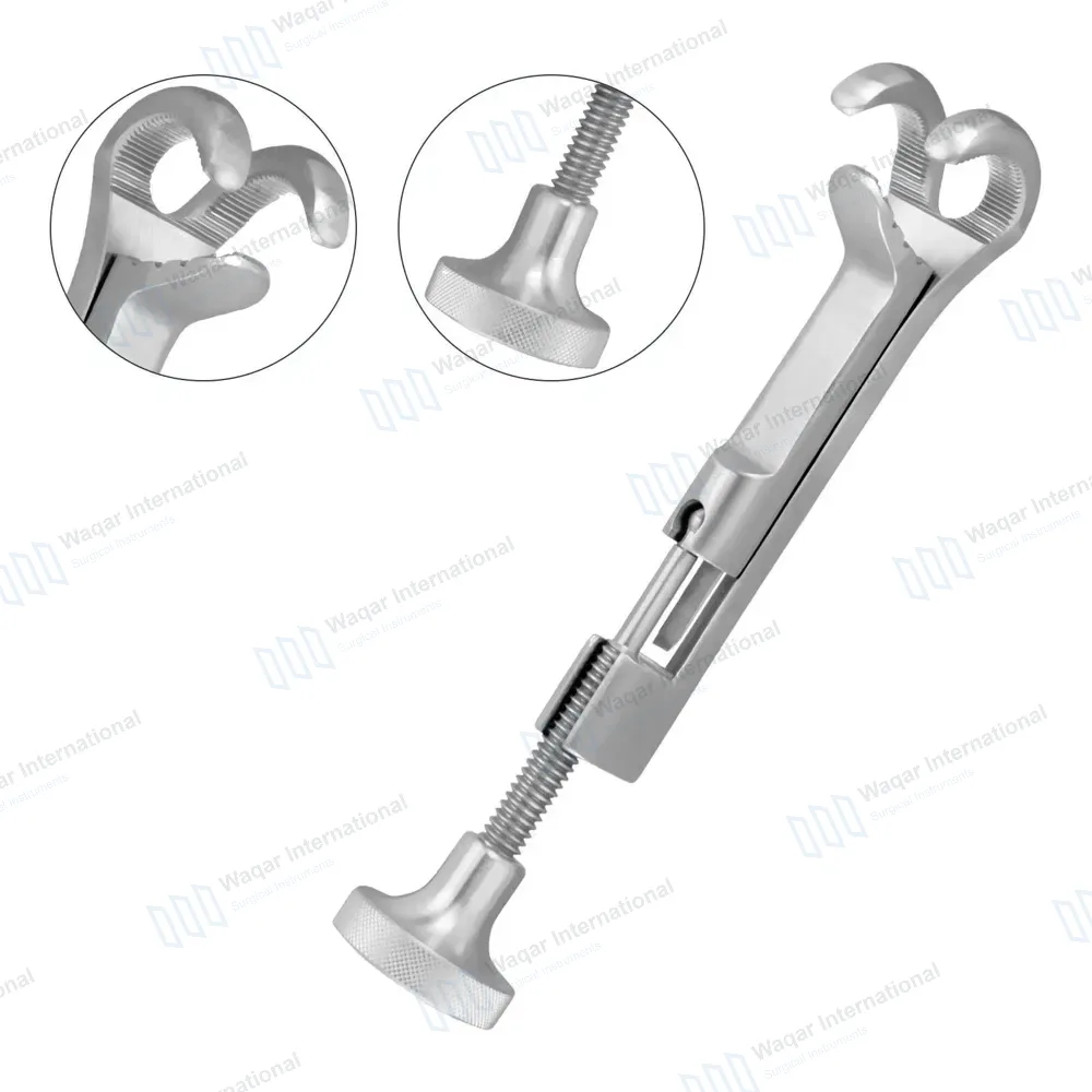 Lowman Bone Clamp 7″ 1×2 Prong Jaws 1″ Wide