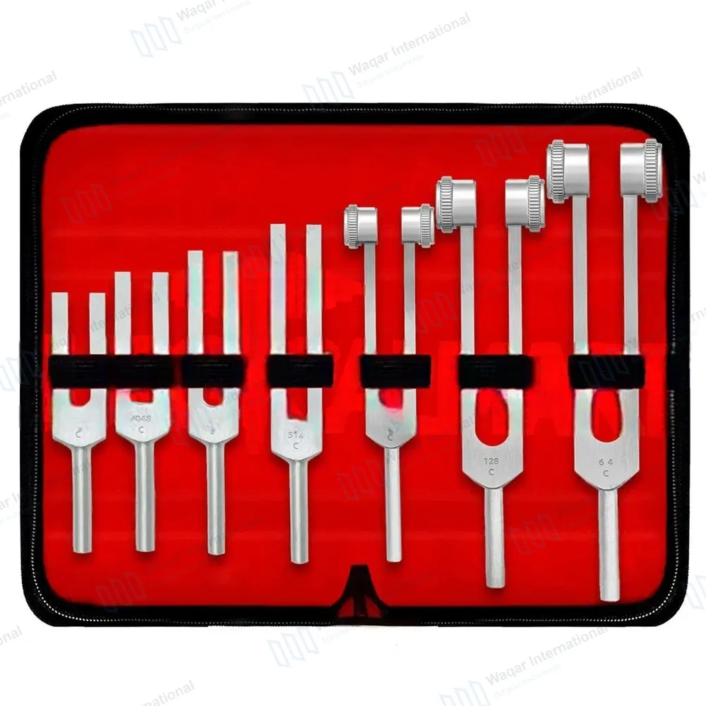 7 Pcs Tuning Fork C64, C128, C256, C512, C1024, C2048 & C4096 Set