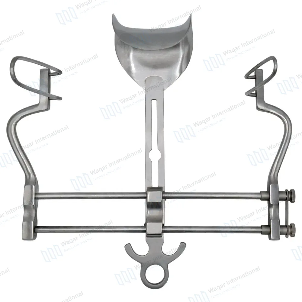 Balfour Retractor 10″ (25cm) Spread with Fenestrated Side Blades