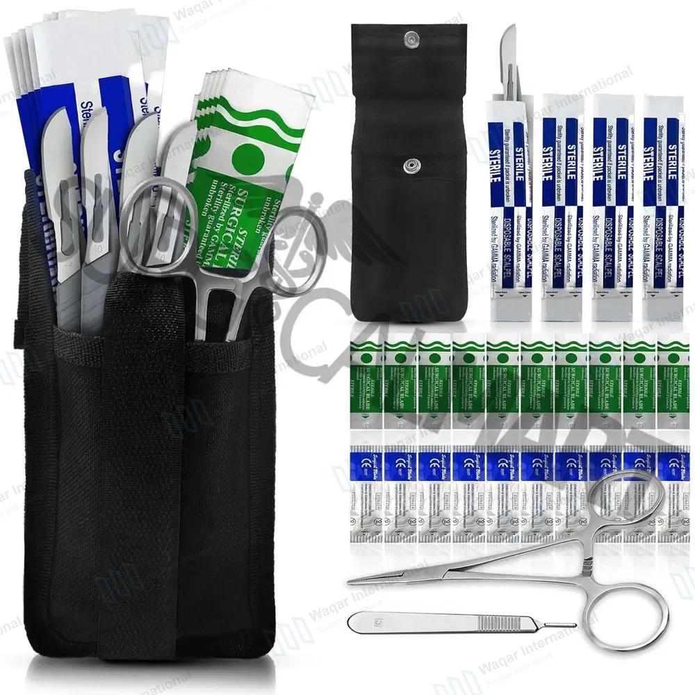 28 Pcs Dermaplaning Cleaning Kit Disposable Scalpel Blades #22, 10 and 11 with Handle
