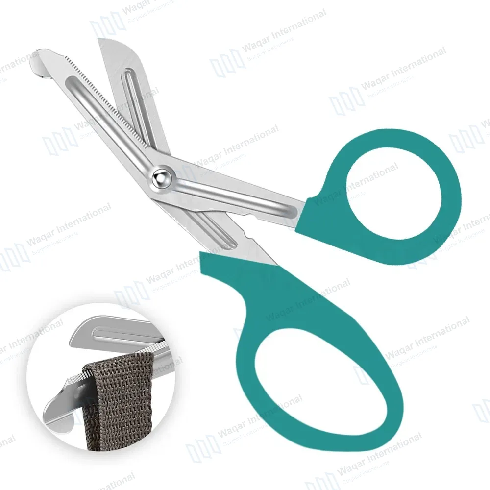 Teal EMT Utility 7.25″ Paramedic Bandage Shears Scissors EMS
