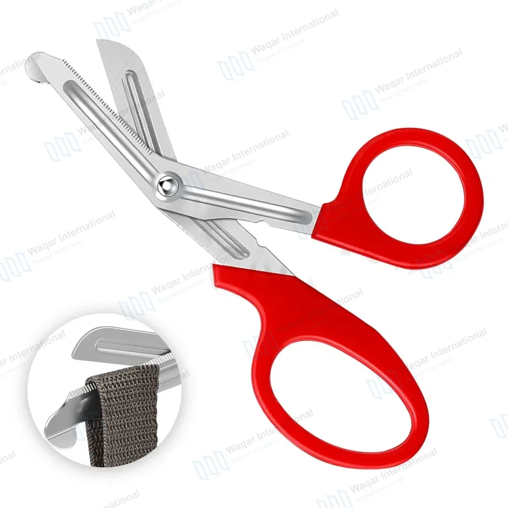 Red EMT/EMS Utility 7.25″ Paramedic Bandage Shears Scissors
