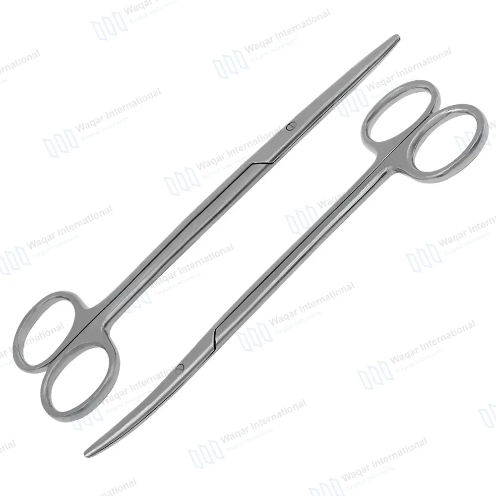 2 Pcs Metzenbaum Scissors Set 8″ Straight + Curved