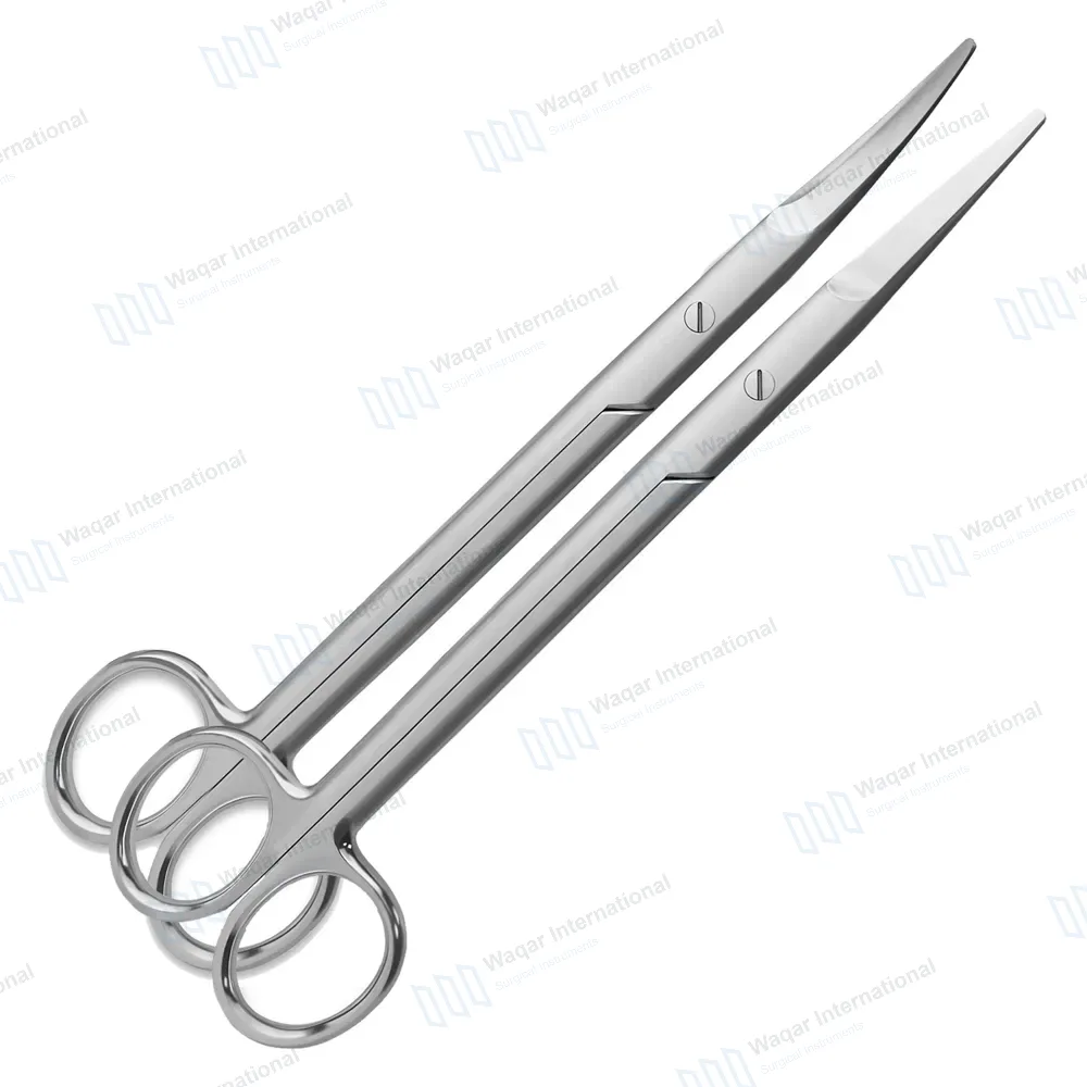 2 Mayo Scissors 8″ (20.3cm) Straight & Curved Surgical Dental Veterinary