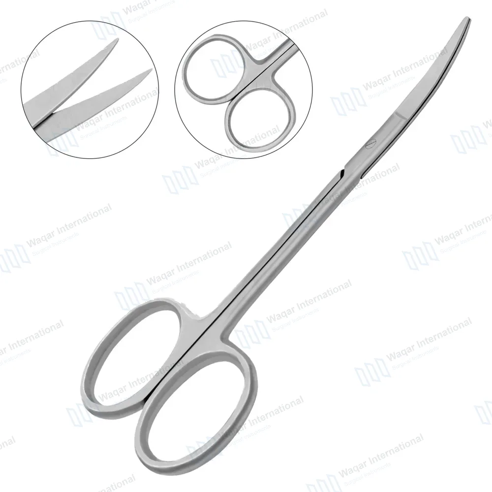 Iris Scissors 4.5″ Curved Round Pattern