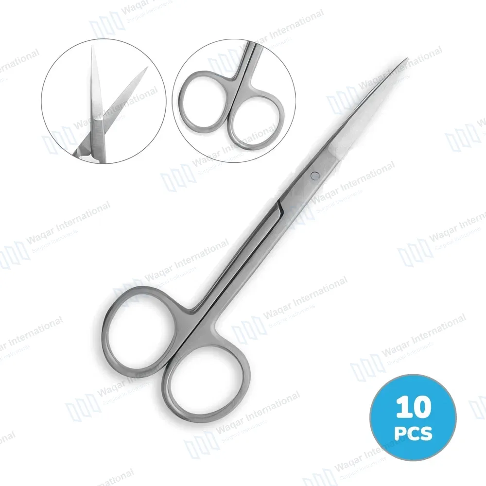 10 Iris Scissors 3.5″ Straight Surgical Dental