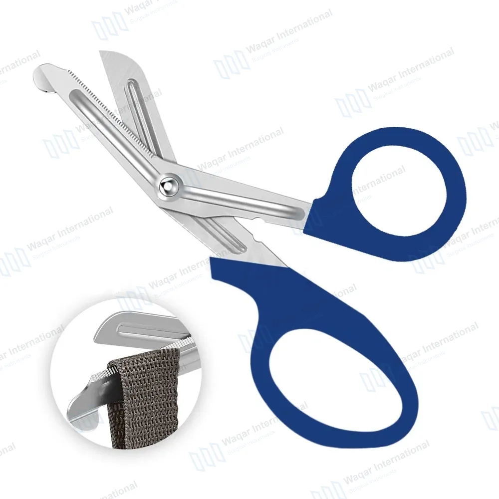 Navy Blue EMT Utility 7.25″ Paramedic Bandage Shears Scissors EMS