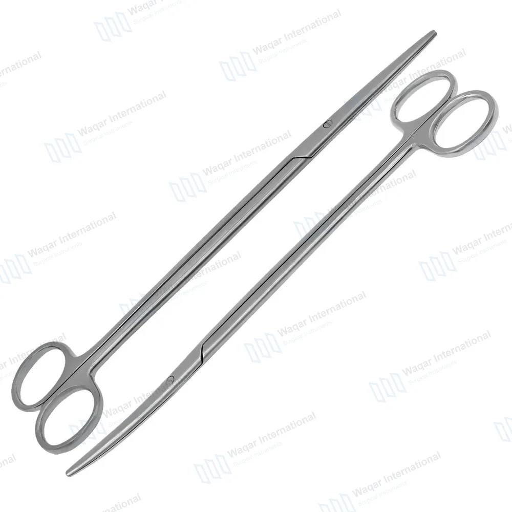 2 Pcs Metzenbaum Scissors Set 11″ Straight + Curved
