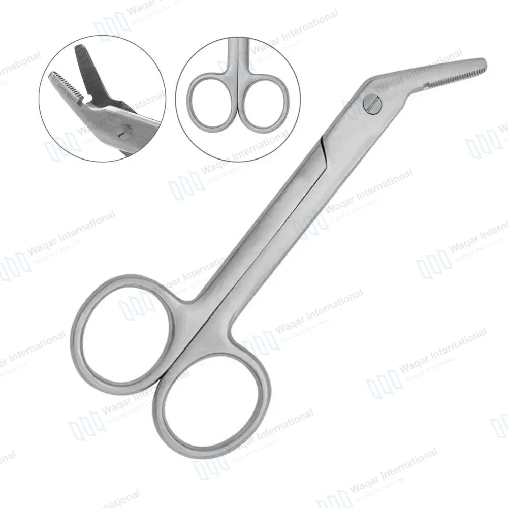 Universal Wire Cutting Scissors 4.75″ Angled with Notch