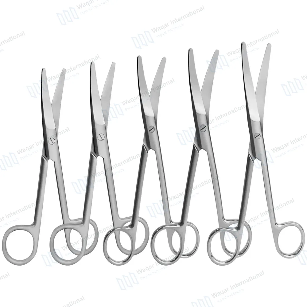 5 Pcs Mayo Scissors Curved Set 5.5″, 6.75″, 8″, 9″ & 11″