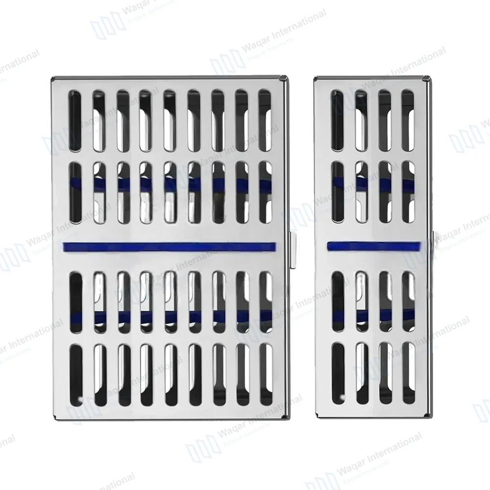 2 Sterilization Cassette Box Tray for 5 and 10 Instruments