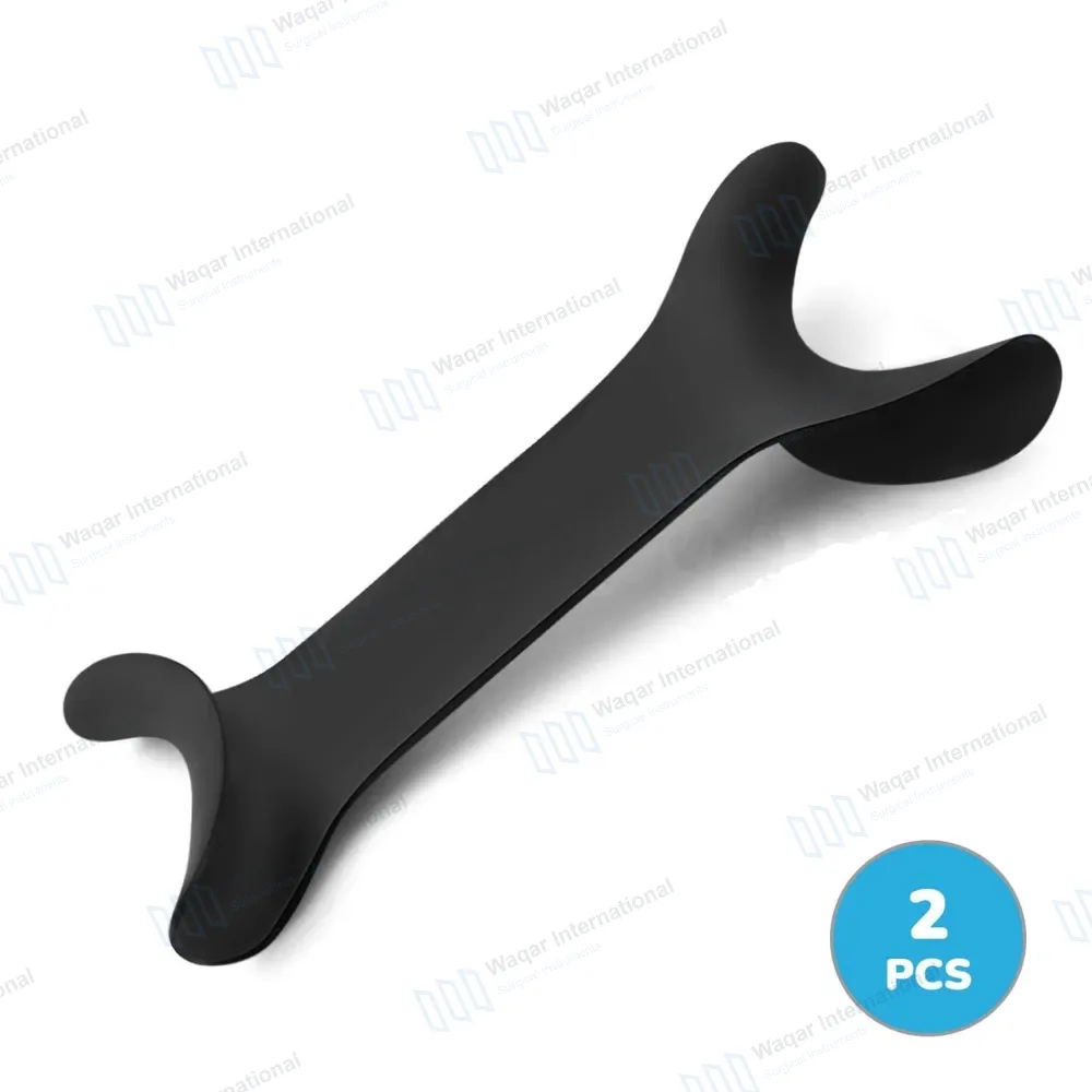 2 Cheek Retractor Dental Orthodontic Surgical Black Coated