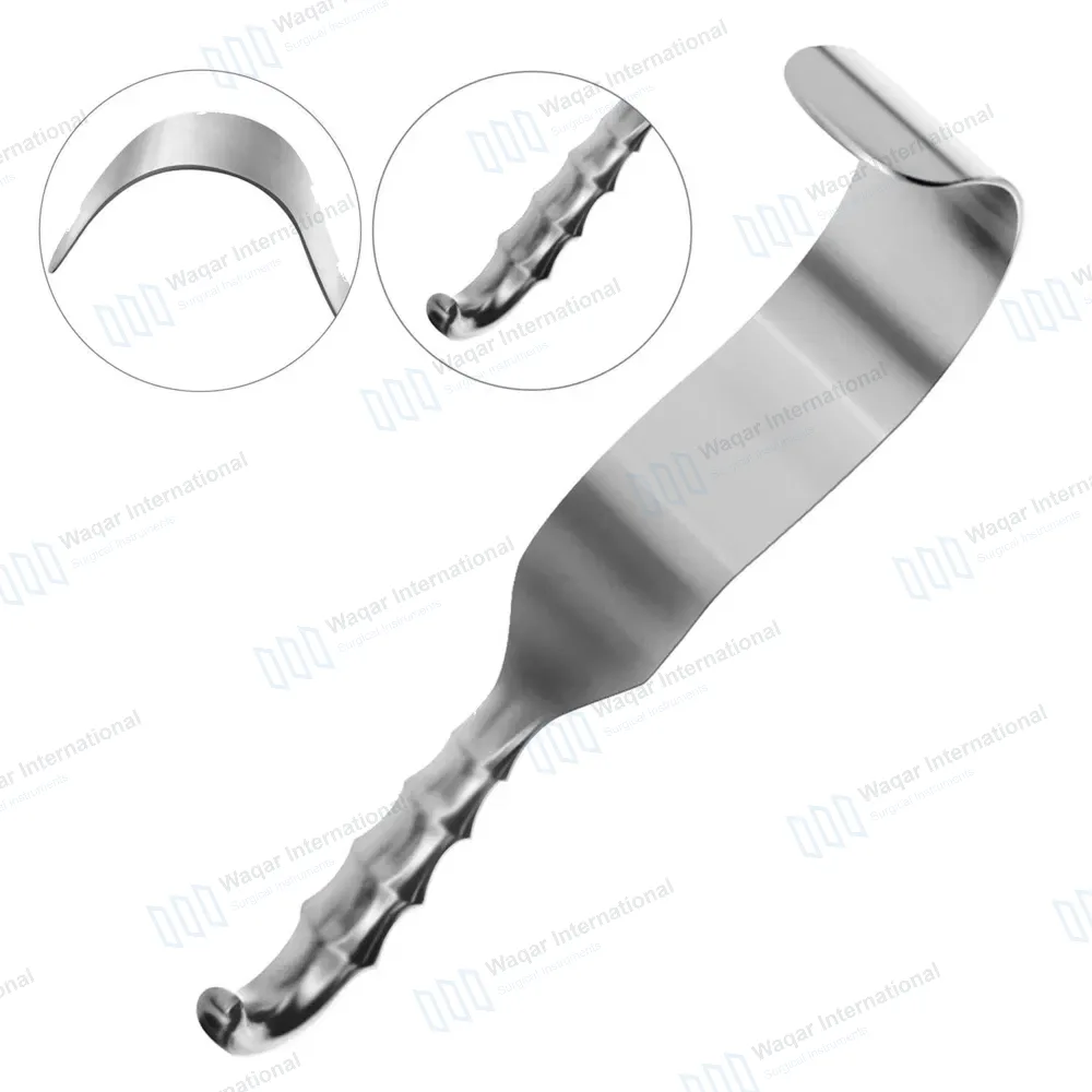 Deaver Grip Retractor 3″ x 12″ Curved Blade