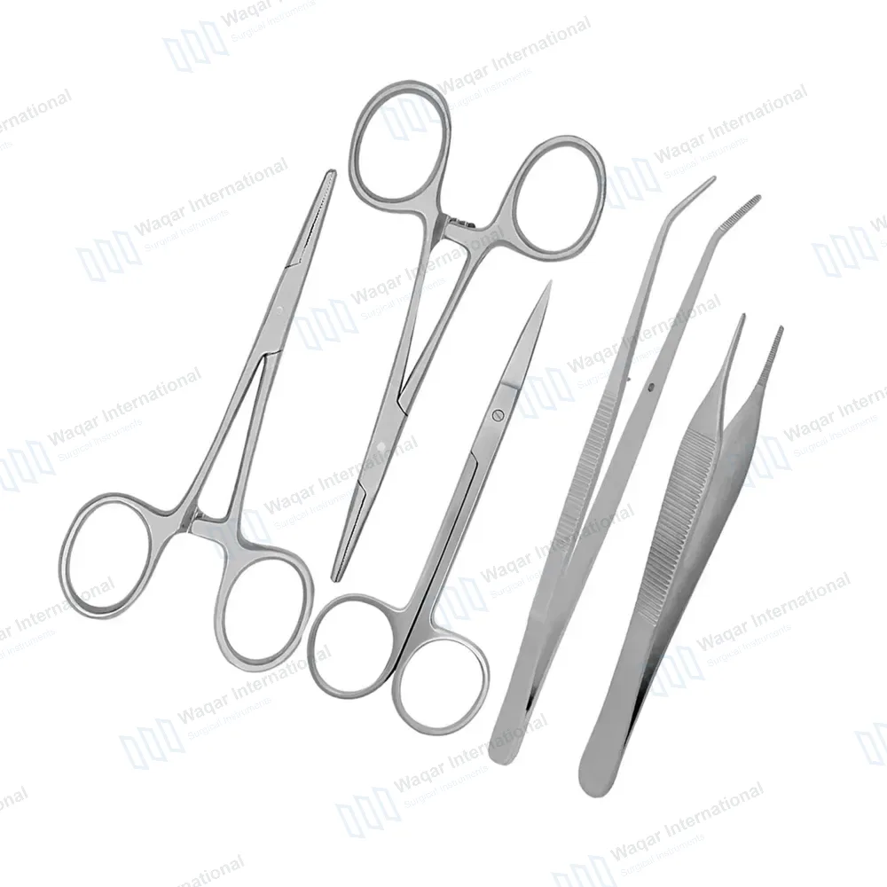 5 Pcs Veterinary Basic Diagnostic Kit Suture Surgery Dental Nurse Student