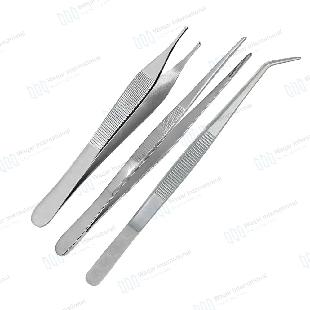 3 Pcs Dental London College Dressing Pliers Thumb Tissue Forceps Set