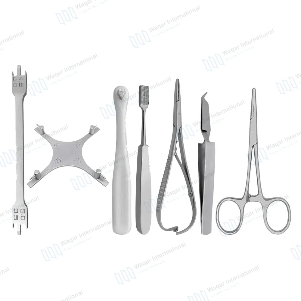 7 Pcs Elastic Ligature Placing Plier Forcep Bracket Holding Removing Tweezer Band Seater